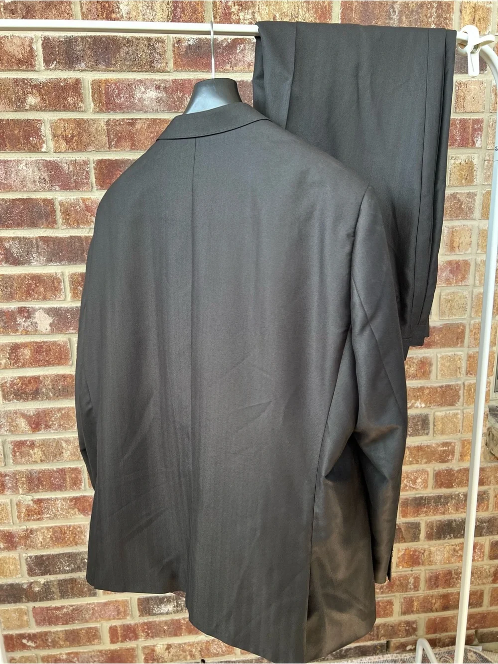 Earvin Magic Johnson Signature 2-Piece Suit black Pinstripe 52R